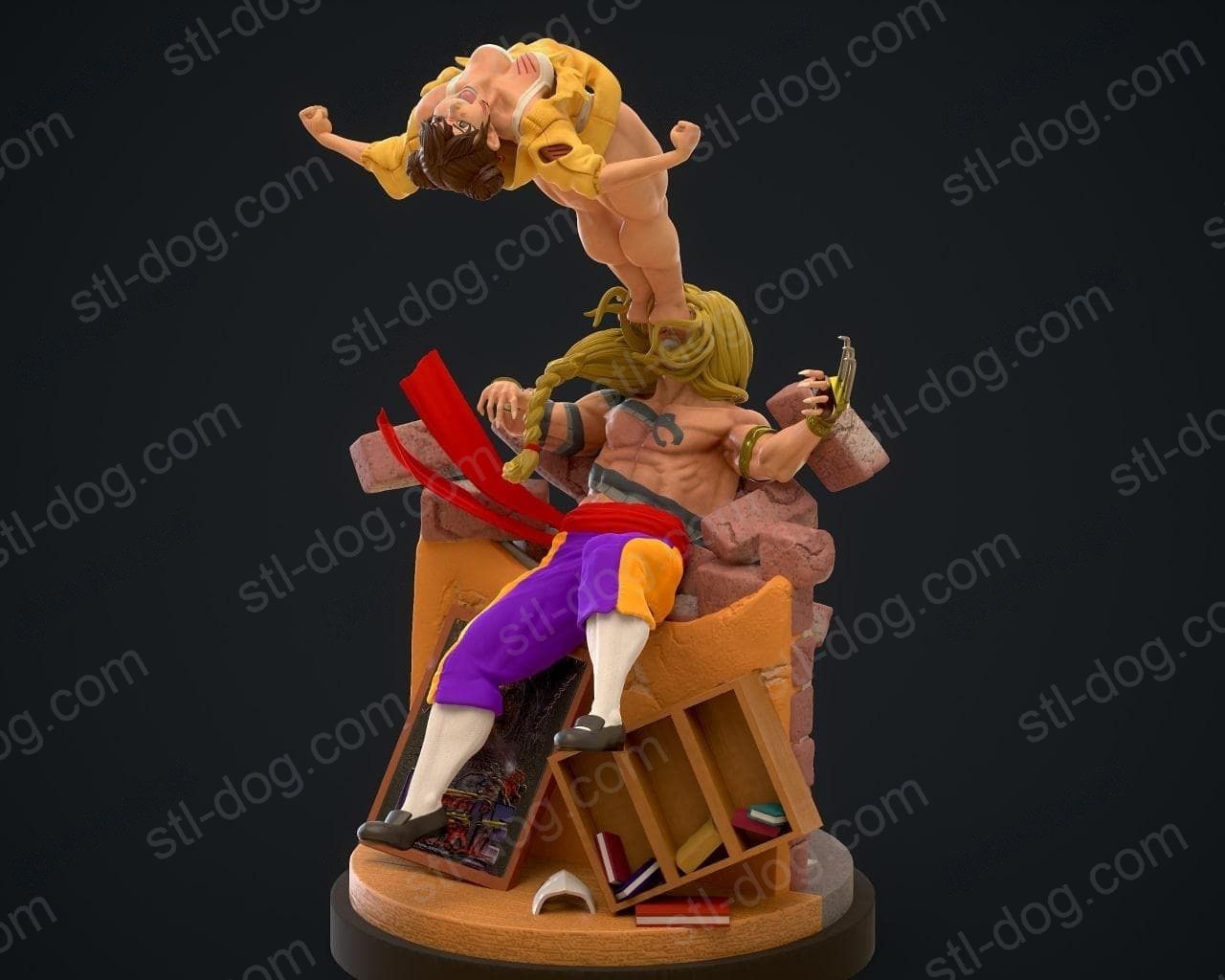 街头霸王 春丽VS维加(Chun Li vs Vega) 3D打印图纸